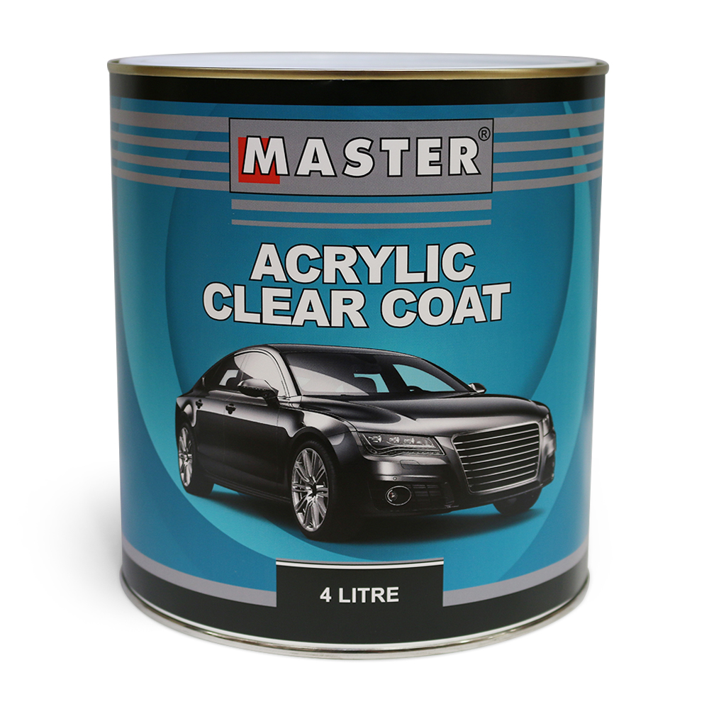 Master Acrylic Lacquer Clear Coat 4L Kustom Paints & Industrial